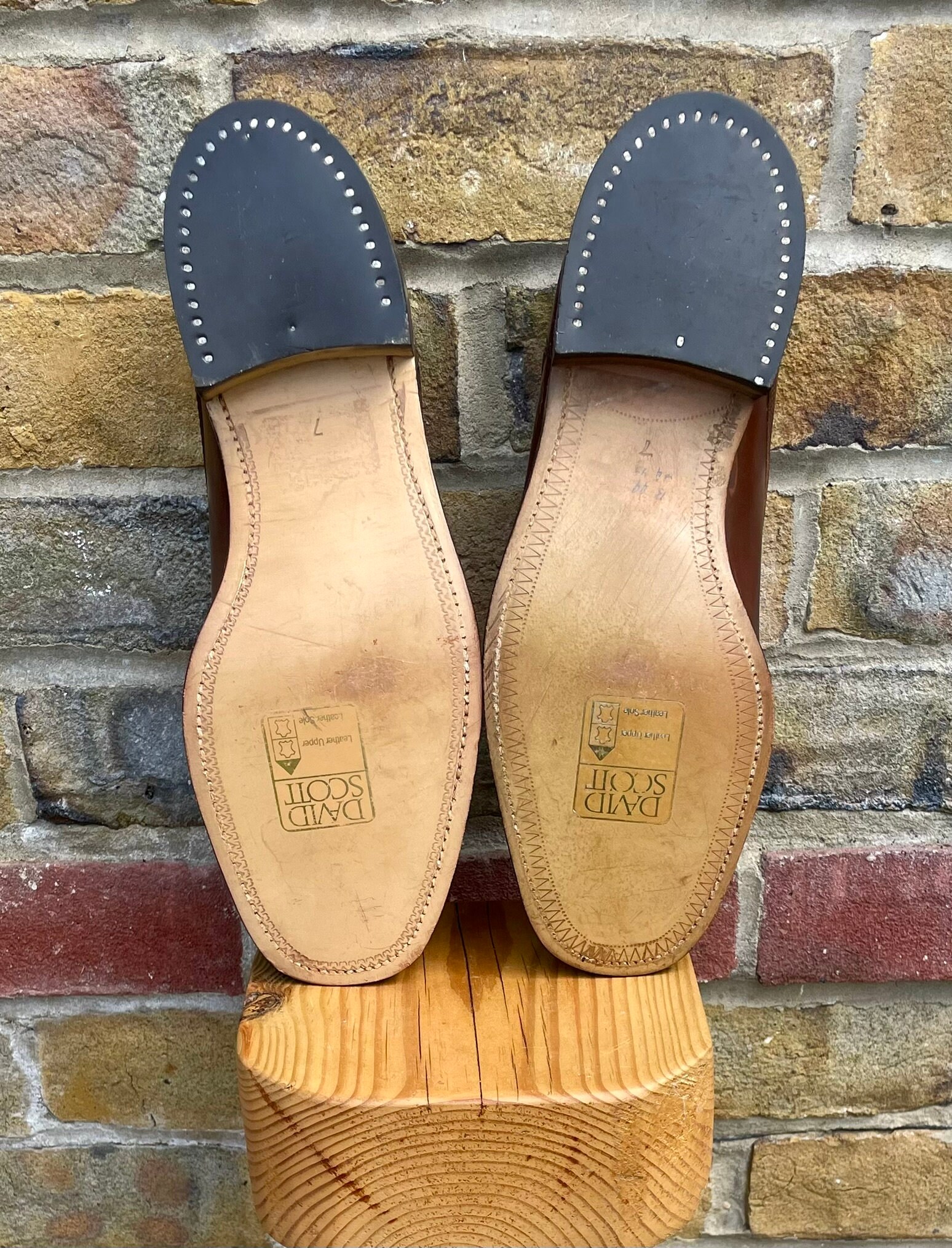 Vintage 1960 s david Scott Dark Brown Plain Oxford Leather Shoes Size UK 7 Etsy