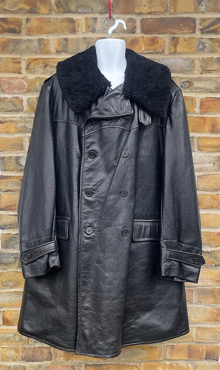 Top ファッション 1950-60s Sweden double leather jacket