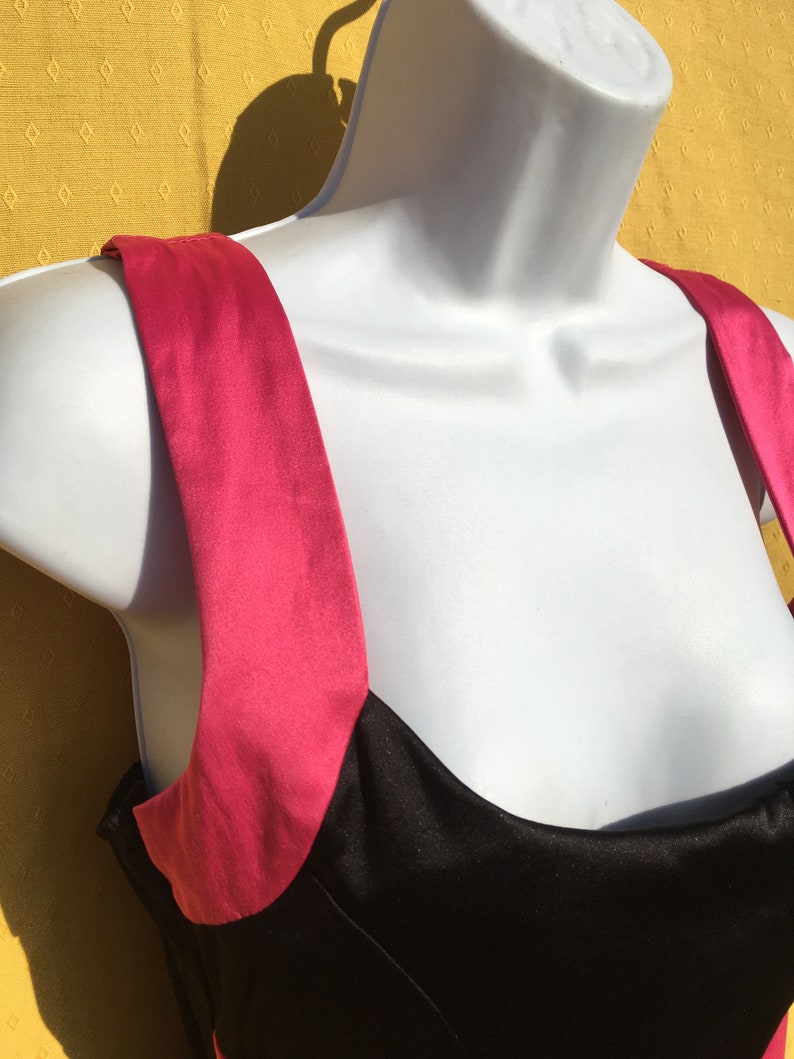 Vintage 1980/'s Hoop patterned party dress Size 10