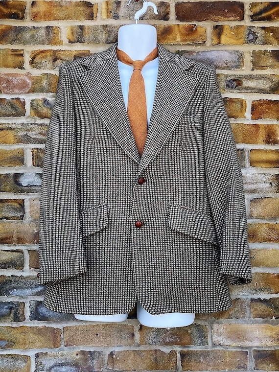 Vintage 1970's harris Tweed for Dunn & Co, Rare Quality and Thick