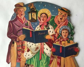 Holiday Caroler Boy Child Kids Victorian Dickens Christmas Holiday Costume SM-LG