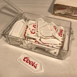 50 Coors Beer Advertising Plastic Paper Clip Book Page Marker NIB Office Supply