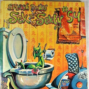 Vintage 1974 Splash Down Sex to Sexty Humor Cartoon Magazine Book #54