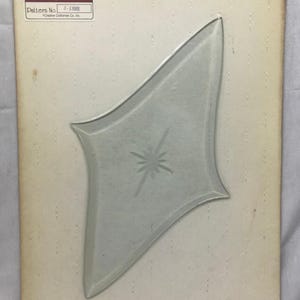 Large Stained Glass Bevel Cut Glass 1 Piece Star Burst Pattern Shrink Wrap NOS