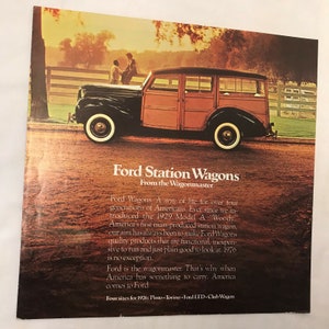 1976 Ford Station Wagons Sales Brochure Pinto Torino LTD Club Wagon Wagonmaster