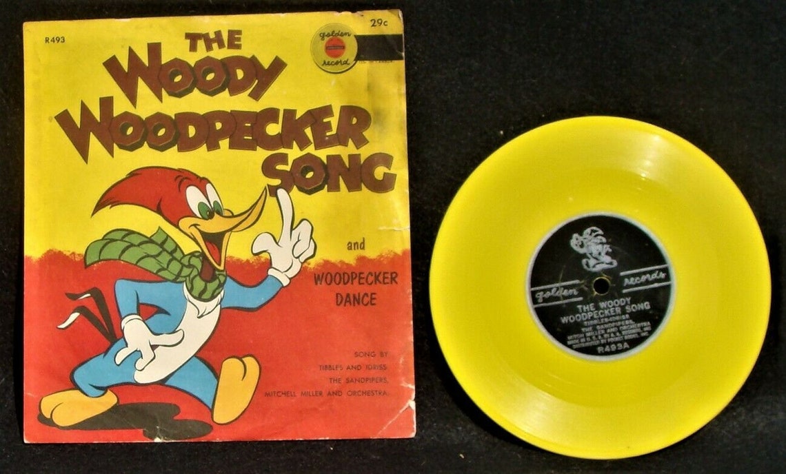 VTG 1951 Woody Woodpecker Song y Dance Sleeve Yellow Golden - Etsy España