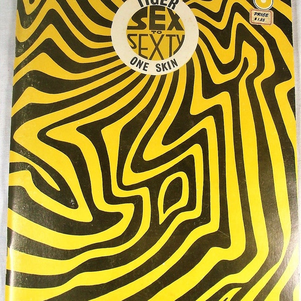 Here is a Vintage 1972 Tiger Sex to Sexty Humor Cartoon Magazine Book #8 Pierre Davis Artwork, Adult Joke Book, Great Artwork.