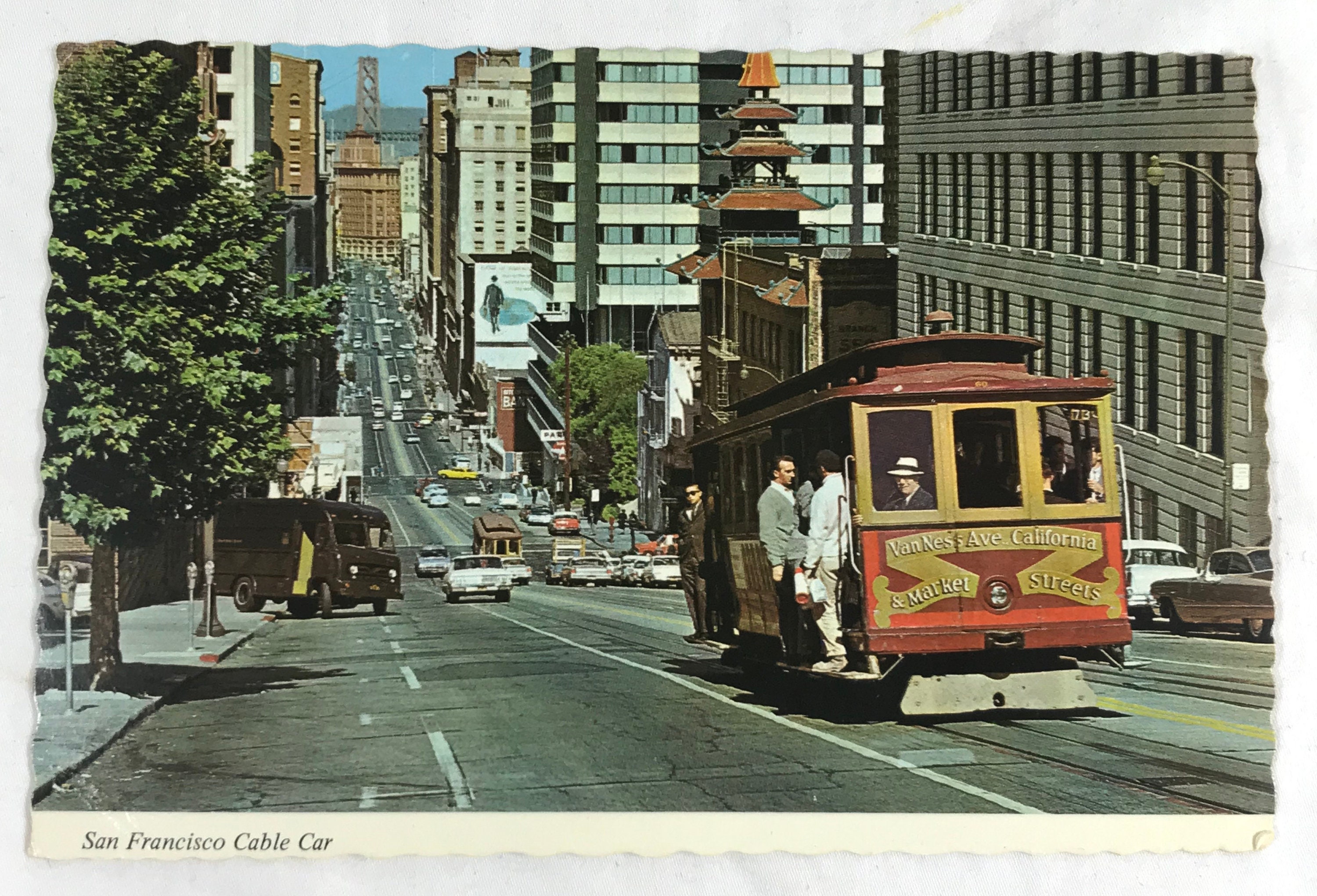 C 1960s San Francisco Cable Car CA California Cars Van Ness Market