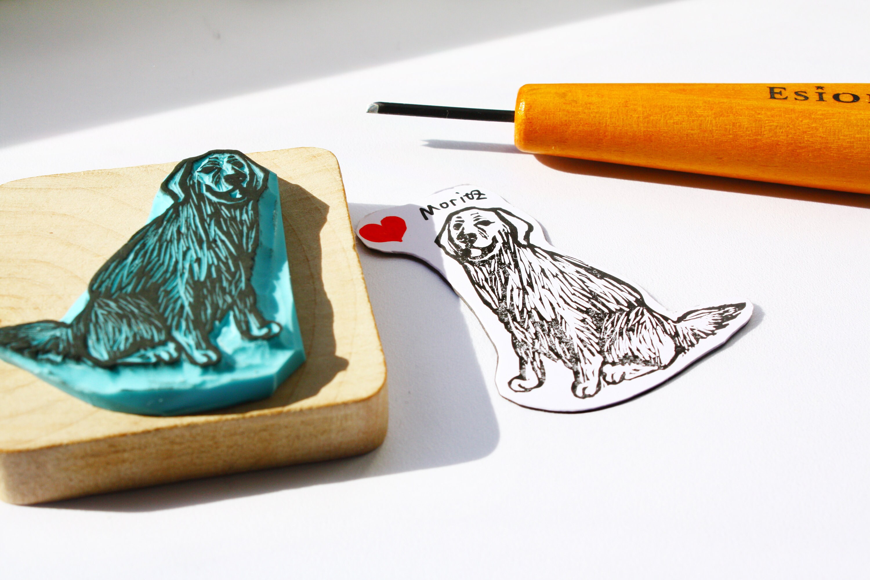 Custom Pet Stamp & Fridge Magnet Set - Personalized Dog & Cat Gifts for Animal Lovers