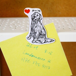 Kundendefinierter Hund Kühlschrankmagnet oder Stempel Set, Haustier Kühlschrankmagnet, Personalisierter Haustier Magnet, Katze Stempel Bild 4