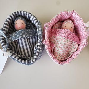 Little baby Gnomes in carrying beds