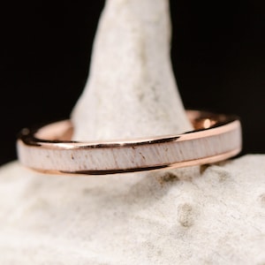 Gold, Antler Inlay - Stone Forge Studios