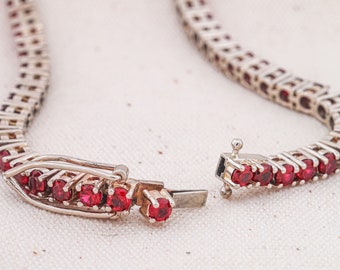 Bracelet tennis Chatham rubis