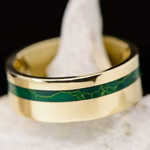 Gold, Arizona Jade Inlay - Stone Forge Studios