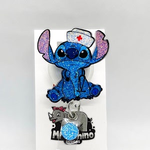 Stitch and Scrump Retractable ID Badge Reel Nurse Teacher Badge