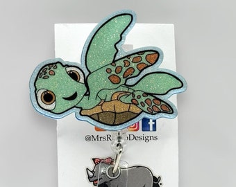 Squirt Crush Badge Reel: Retractable Nurse/Teacher ID Badge
