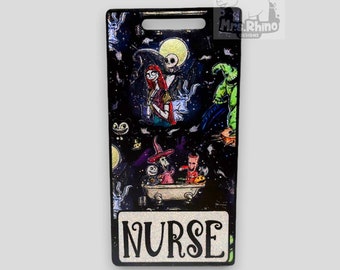 Nightmare Before Christmas Badge Buddy: Glitter ID Holder