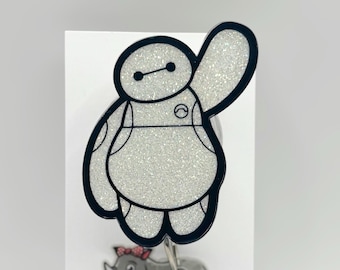 baymax big hero 6  interchangeable nurse teacher badge reel