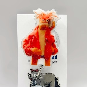 Pepe Meme Handmade Retractable Badge Reel: Nurse/Teacher ID