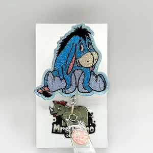 Eeyore Badge Reel Cute Nurse Badge Reel Medical Badge Reel Cute ID Holder  Interchangeable Nurse Teacher 