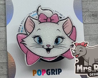Disney Aristocats Marie Cat Glitter Authentic Pop Socket phone grip popsocket