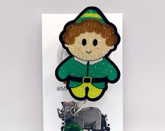 Elf Christmas Retractable ID Badge Reel: Nurse Teacher Badge