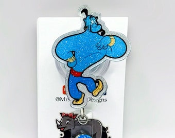 Genie Aladdin Retractable Badge Reel: Nurse Teacher ID Holder