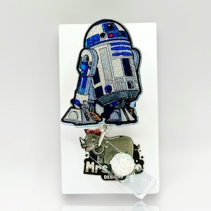 R2d2  Retractable ID Badge Reel nurse teacher office badge reel
