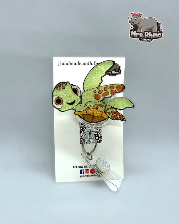 Squirt Crush Finding Nemo Retractable Id Badge Reel Nurse Etsy Squirt Crush Finding Nemo Retractable Id Badge Reel Nurse Etsy