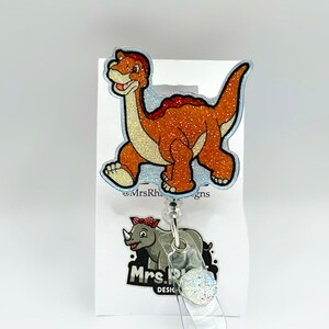 Littlefoot Dinosaur Retractable Badge Reel - Nurse Teacher ID Badge