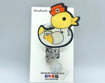 Rubber Ducky Nurse Retractable Badge Reel
