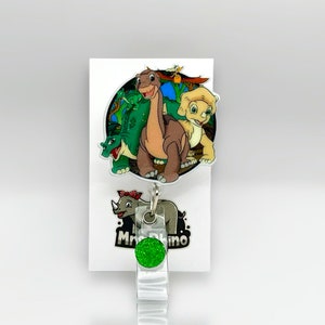 Land Before Time dinosaurs Retractable ID Badge Reel nurse teacher badge reel