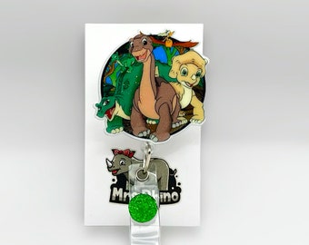 Land Before Time Dinosaurs Retractable ID Badge Reel