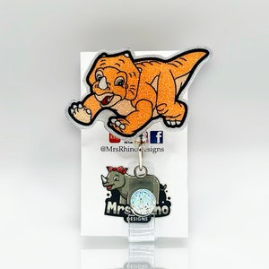 Cera land before time Retractable ID Badge Reel nurse teacher badge reel