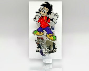 Max Goof Retractable ID Badge Reel - Nurse Teacher Badge