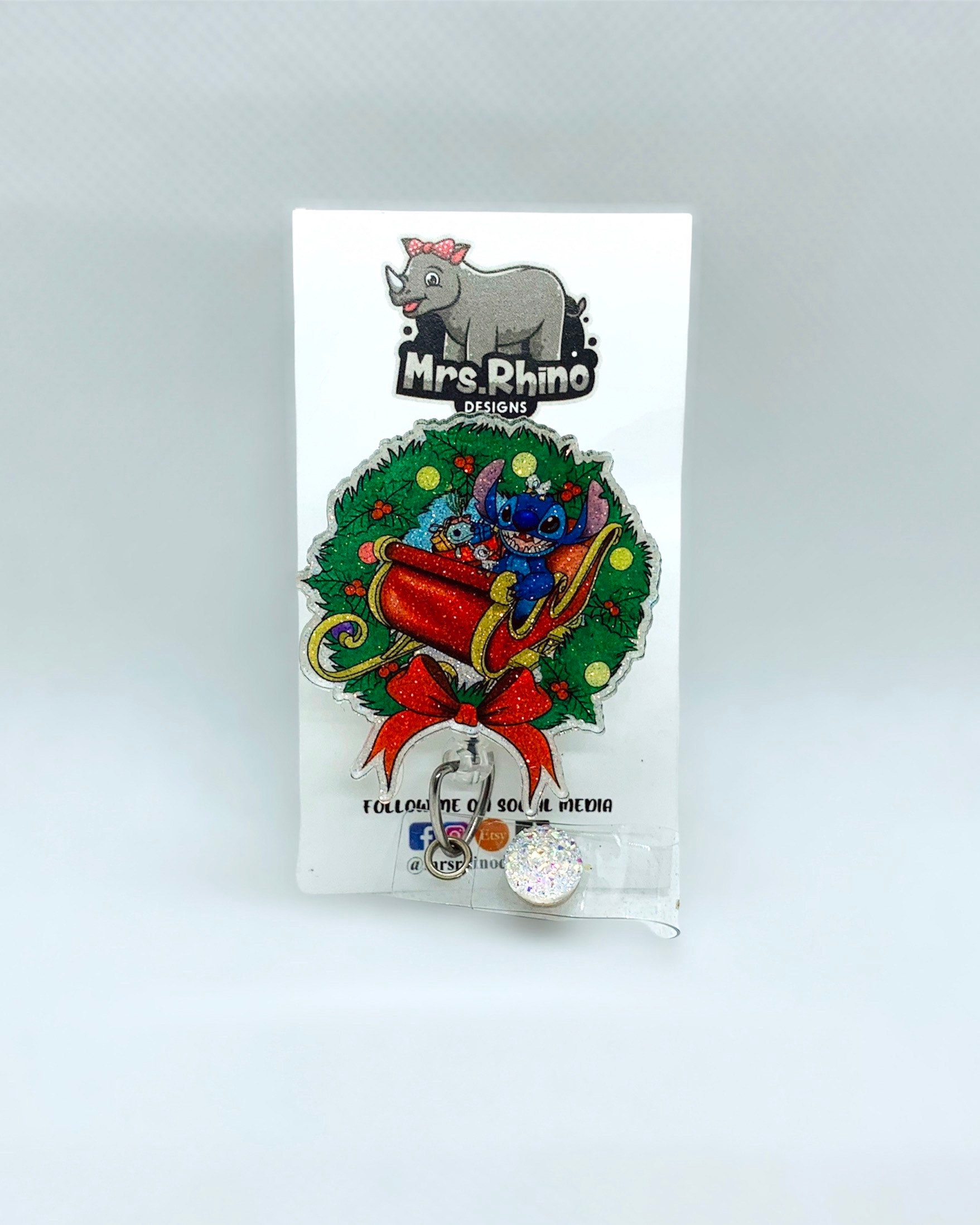3 Pcs Rond ID Badge Porte-Bobine Rétractable Travail Nom Carte Clips