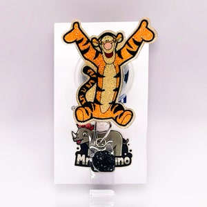 Tigger Retractable ID Badge Reel: Nurse Teacher Badge