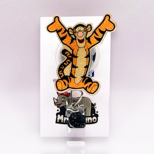 Tigger Pooh Retractable ID Badge Reel nurse teacher badge reel