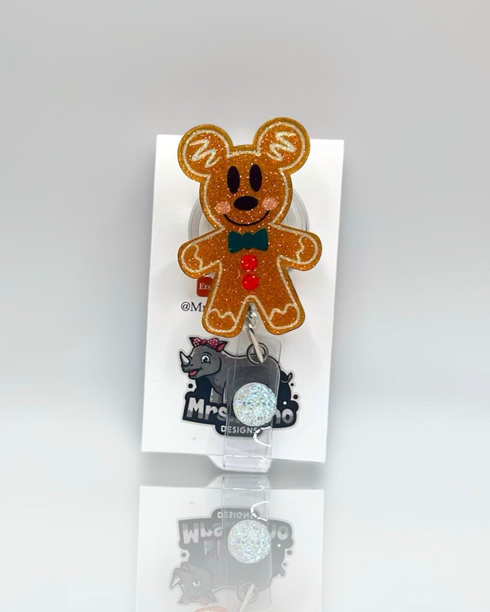 Christmas Castle Badge, Mickey and Minnie Christmas Castle Badge