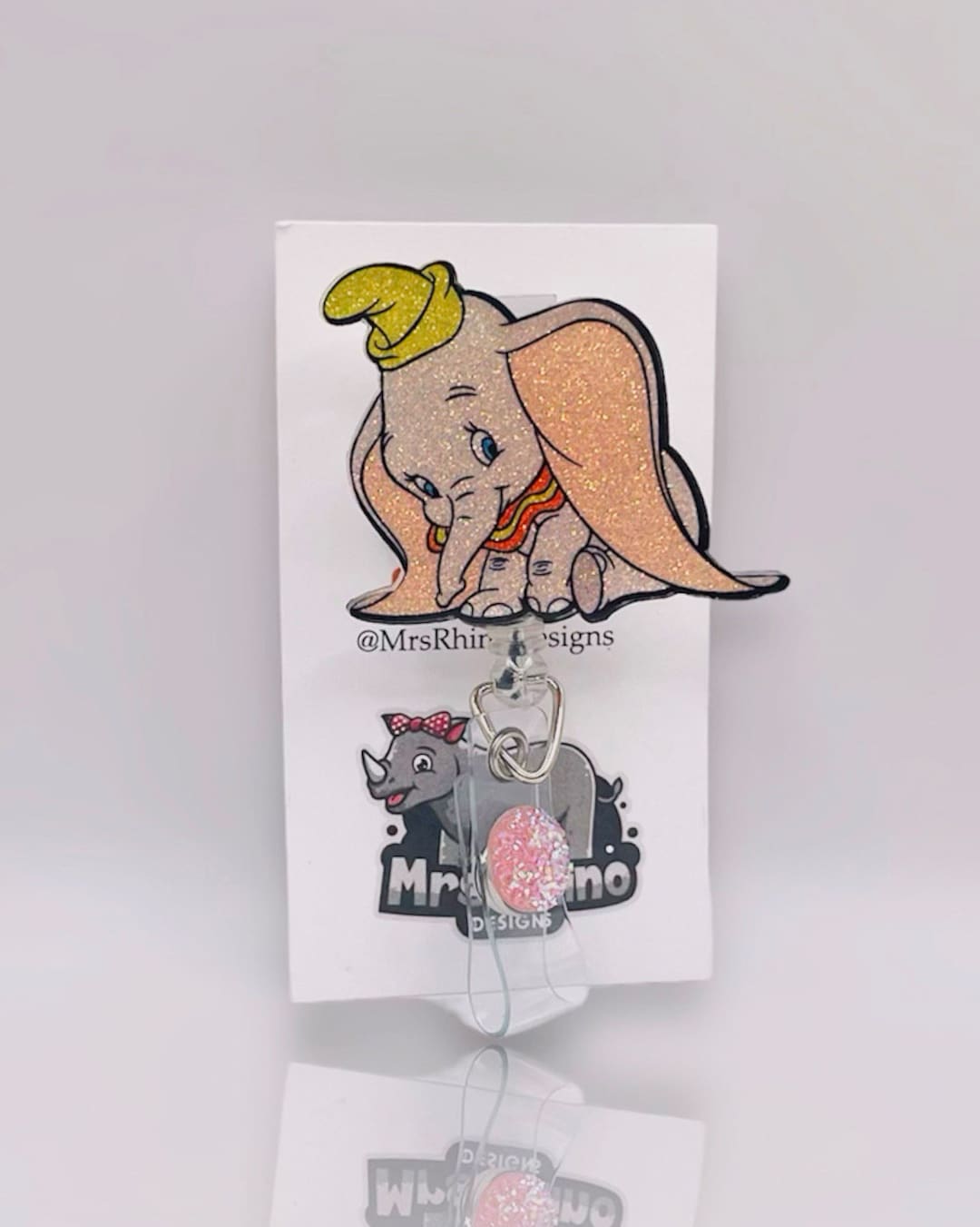 Dumbo Retractable ID Badge Reel: Nurse Teacher Badge - Etsy