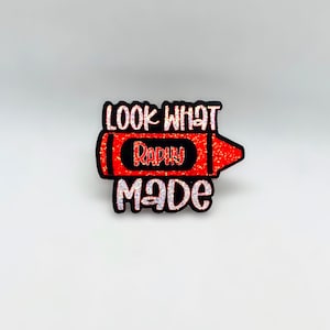 look what i made art crayon magnet, kids art holder display