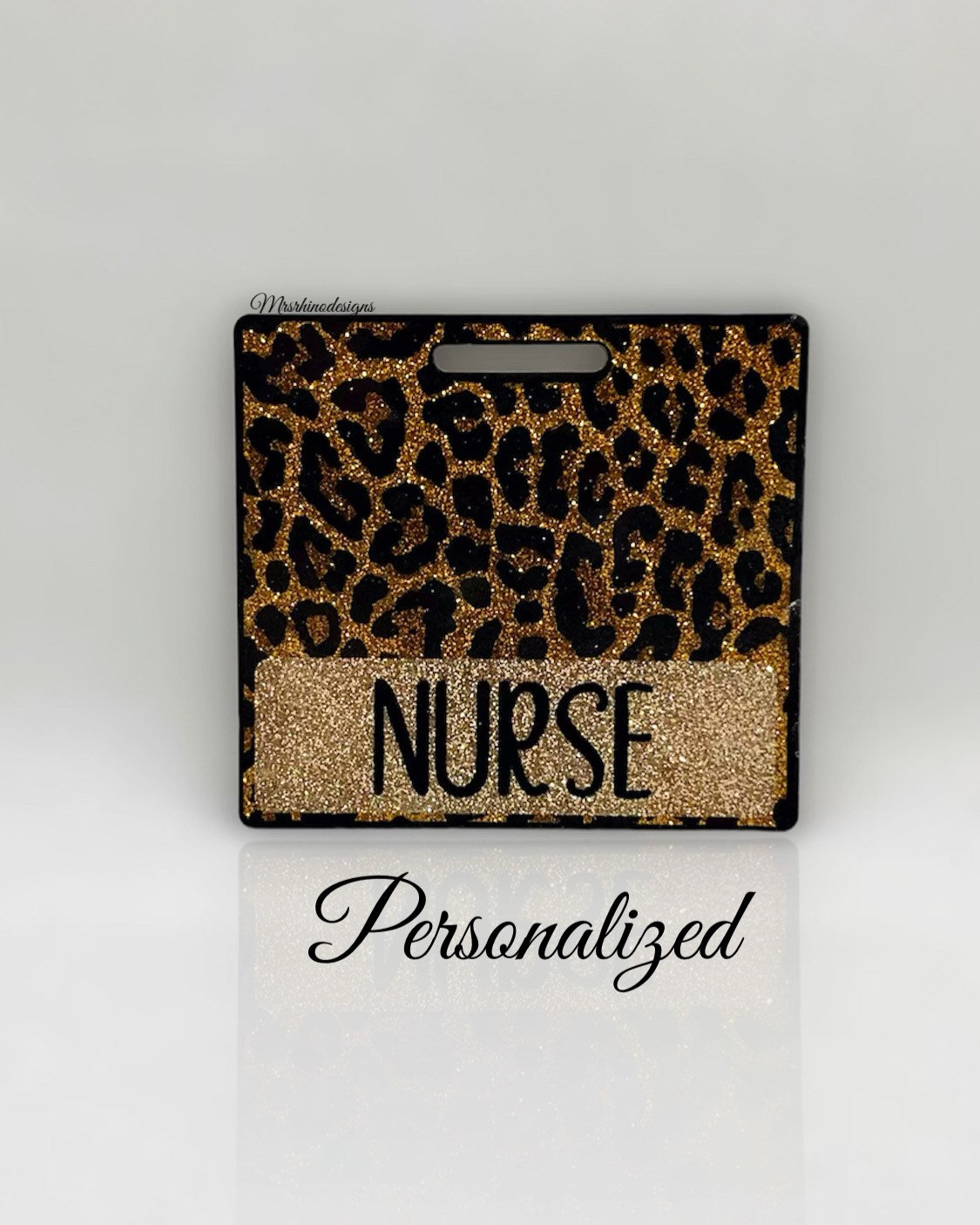 Leopard print badge buddy Badge Buddy (ID badge holder) badge buddies