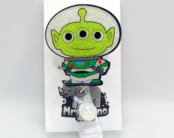 Toy Story Alien Retractable ID Badge Reel - Nurse Teacher Badge