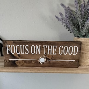Focus on the Good Sign | Power Of Positive Thinking | Choose Your Thoughts | Positive Vibes | Focus Sign