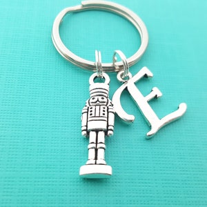 Nutcracker Keychain - Christmas Gift - Personalized Keychain - Initial Keychain - Custom Key Chain - Personalized Gift - Gift for Her