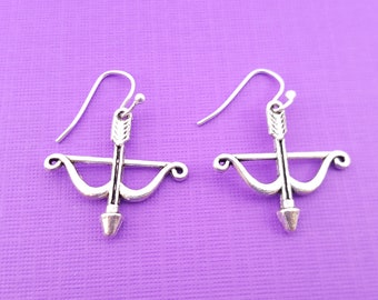 Archery Jewelry Bow and Arrow Jewelry Infinity Collection Archery Dangle Earrings