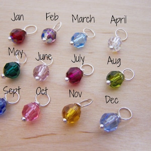 Add a Birthstone Charm - Swarovski Crystal - Upgrade - Add ON