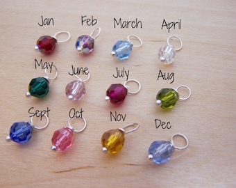 Add a Birthstone Charm - Swarovski Crystal - Upgrade - Add ON