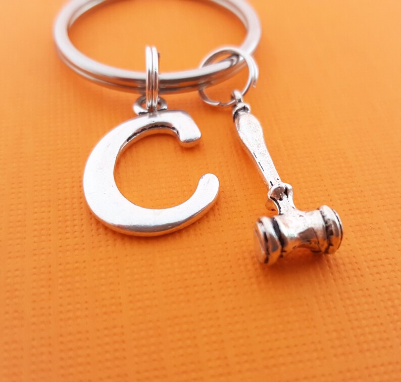 Gavel Keychain Judge / Court Gift Personalized Keychain Etsy