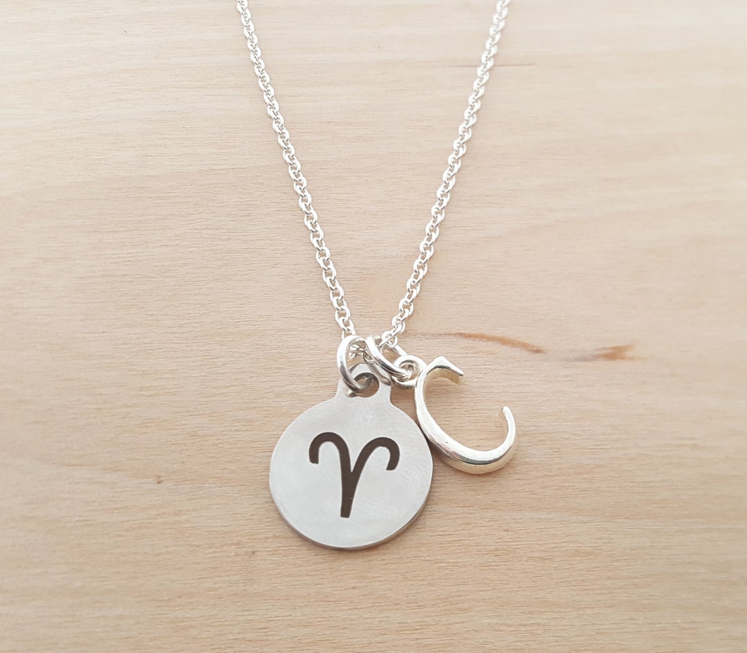 Aries Necklace Aries Charm Zodiac Necklace Zodiac - Etsy